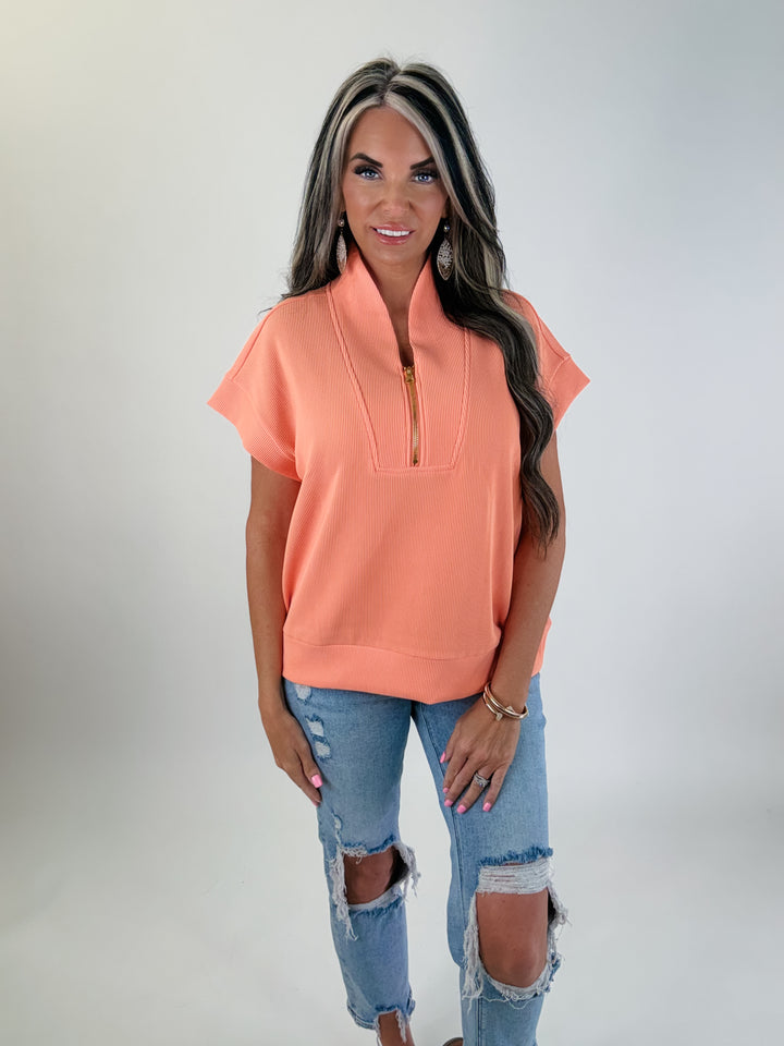 Sunset Stroll Half Zip Top