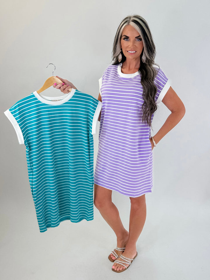 Easy Days Striped T-Shirt Dress