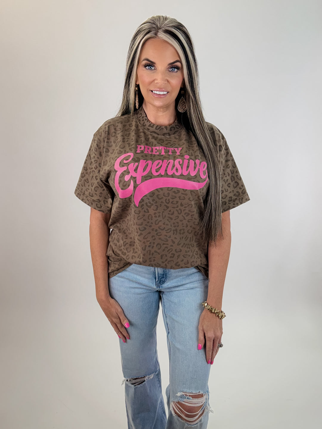 Pretty Expensive Leopard Graphic Tee