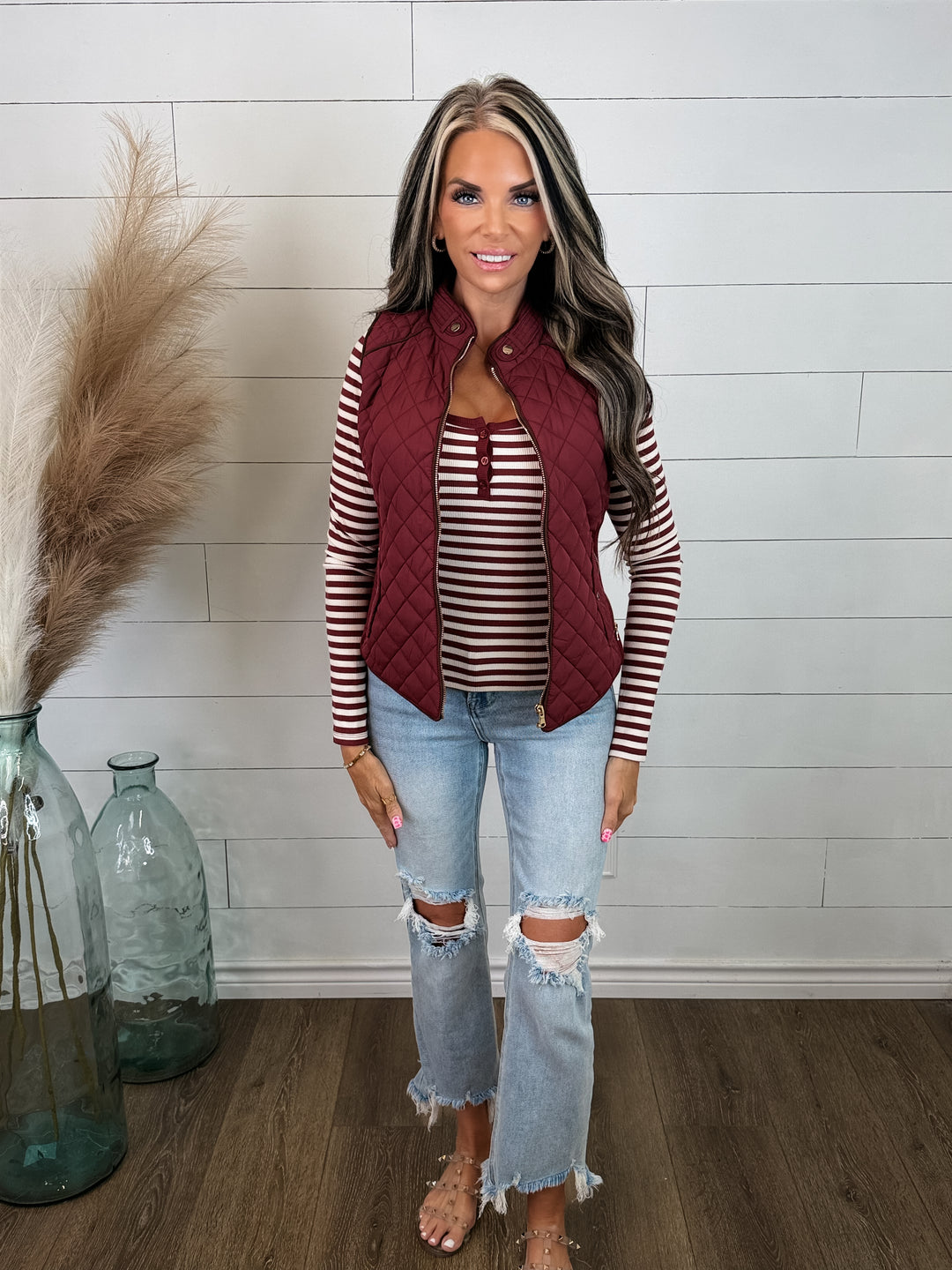 Merlot Ridge Quilted Vest