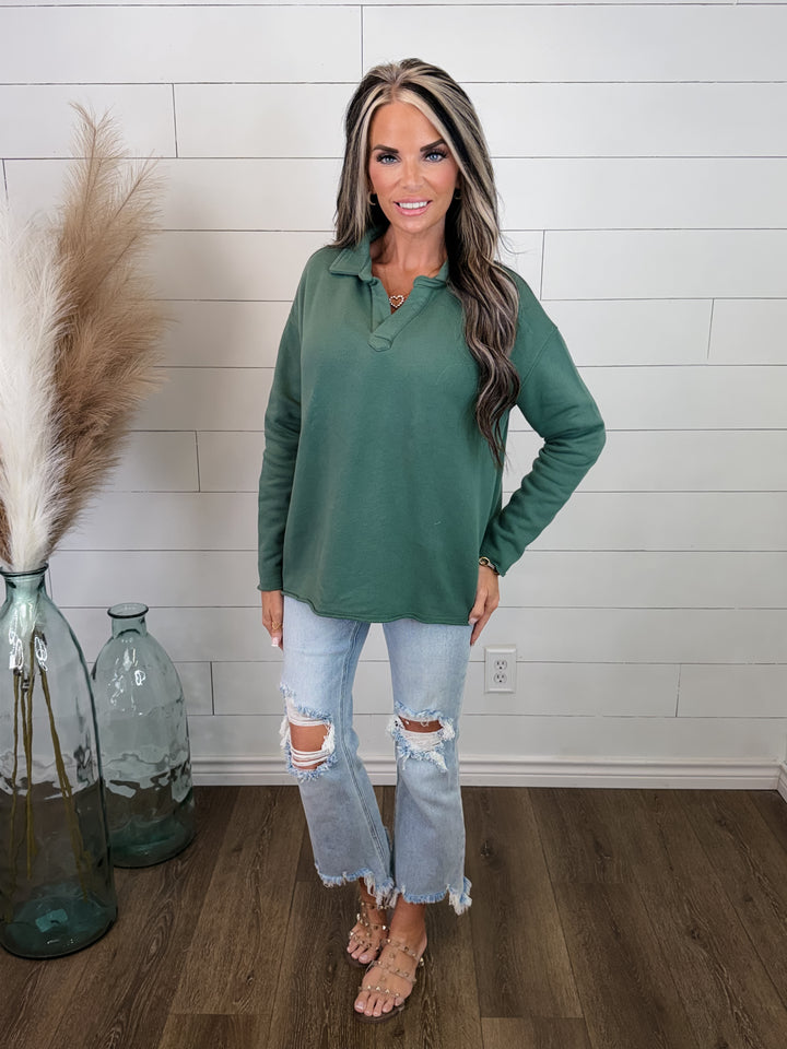 Fieldstone Collared Pullover