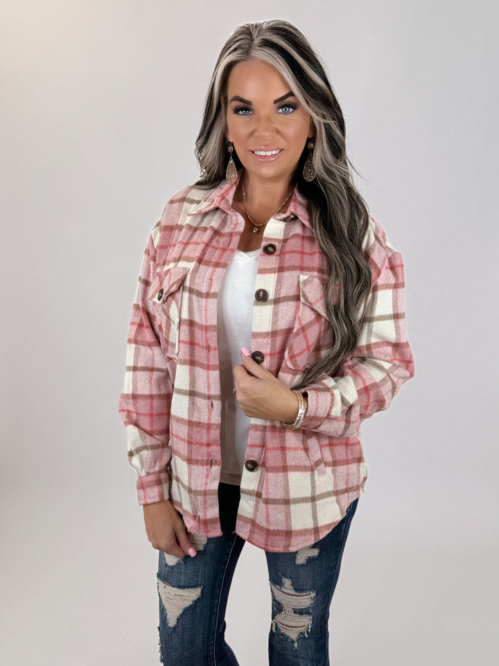 Door Buster  Pretty in Pink Plaid Shacked