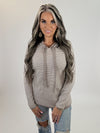 Cozy Taupe Stripe Hoodi