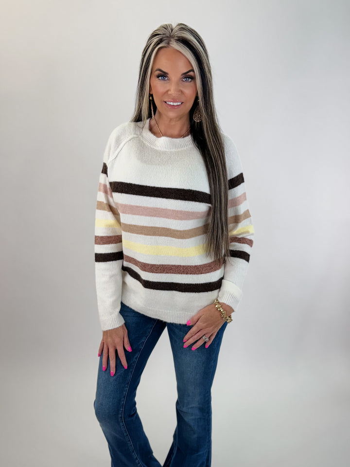 Soft Neutrals Stripe Sweater