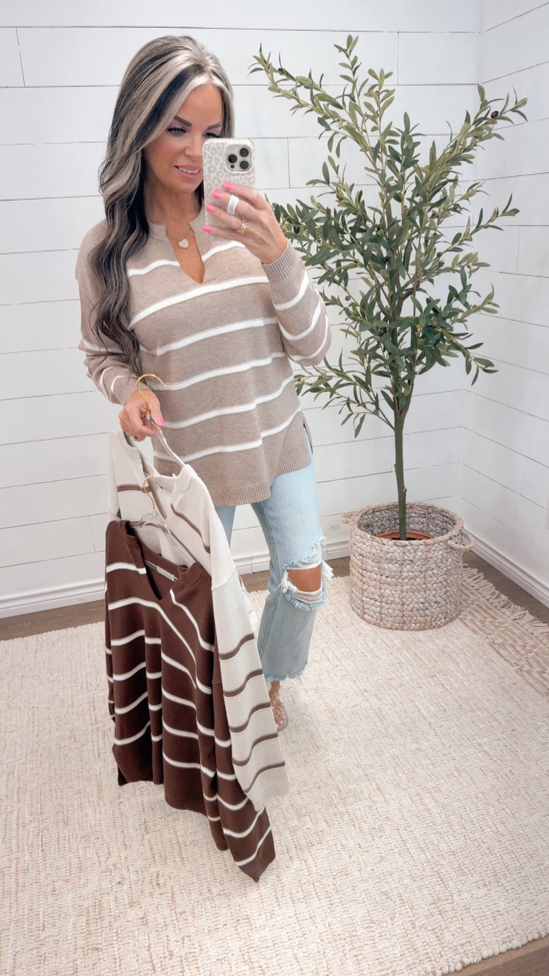 Meet Me in the Middle Striped Sweater