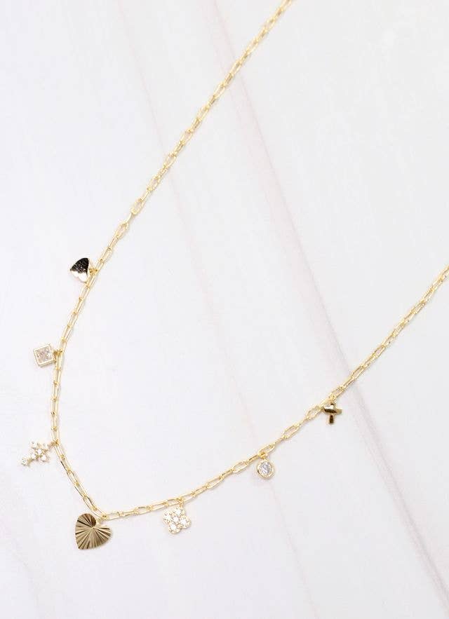 Garland Mini Charm Necklace GOLD: Default