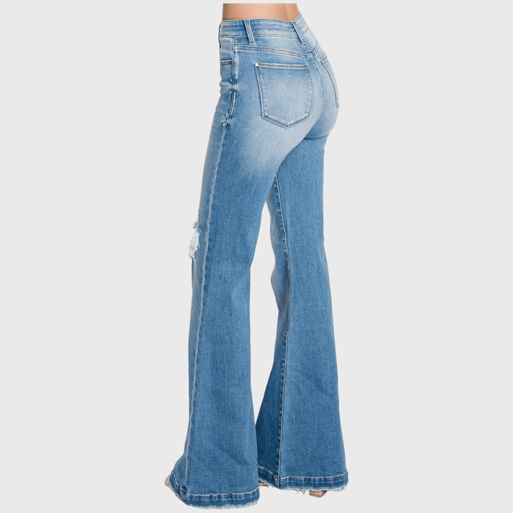 Everyday High Rise Flare Trouser Jean- Petra