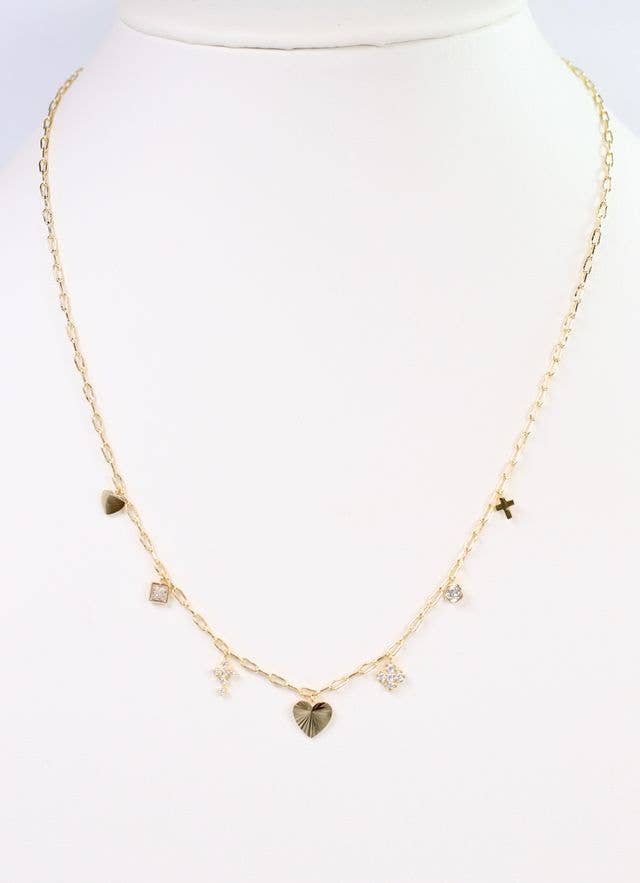 Garland Mini Charm Necklace GOLD: Default