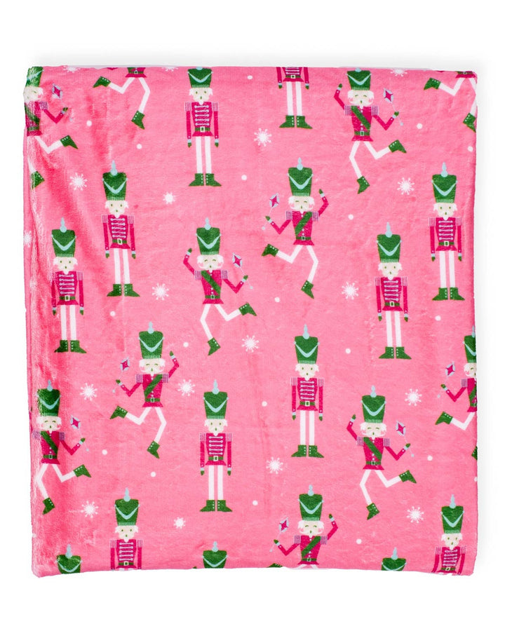 Nutcracker Cutie Throw   Pink/Multi   50x60