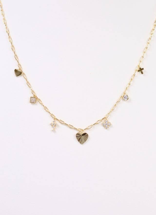 Garland Mini Charm Necklace GOLD: Default
