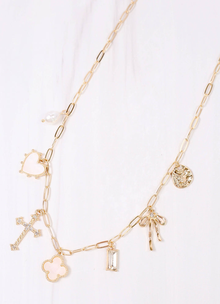 Ginifer Charm Necklace GOLD: Default