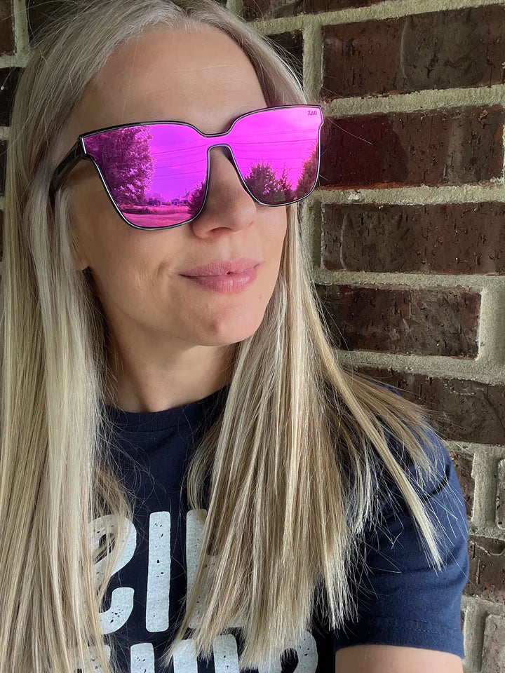 Dax Eyewear NYX HOT PINK Cheetah Sunglasses